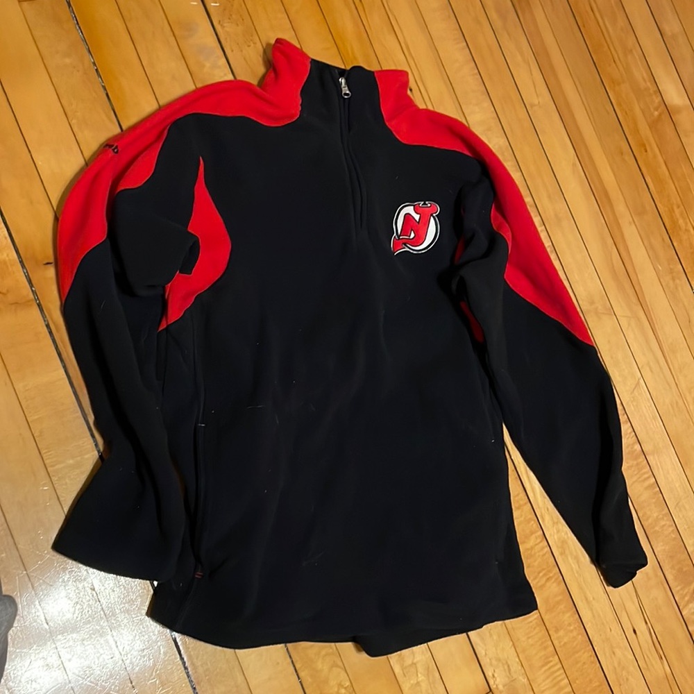 NJ Devils quarter zip fleece